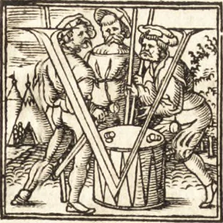 An illustration from D. Gregorii Nazianzeni Orationes XXX, 1531, leaf 306