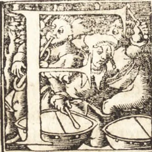 An illustration from D. Gregorii Nazianzeni Orationes XXX, 1531, leaf 389