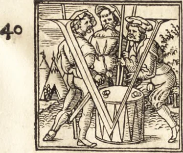 An illustration from D. Gregorii Nazianzeni Orationes XXX, 1531, leaf 96