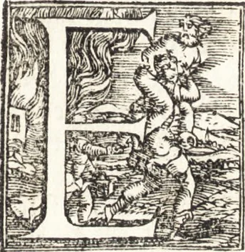 An illustration from Descrittione di tvtta Italia ... nella quale si contiene il sito di essa, l'origine, & le signorie della città, & delle castella, co i nomi antichi & moderni i costumi de populi, le condicioni de paesi, et piv gli hvomini famosi che l'hanno illustrata, i monti, i laghi, i fiumi, le fontane, i bagni, le minere, con tutti l'opre marauigliose in lei dalla natura prodotte, 1550, leaf 414