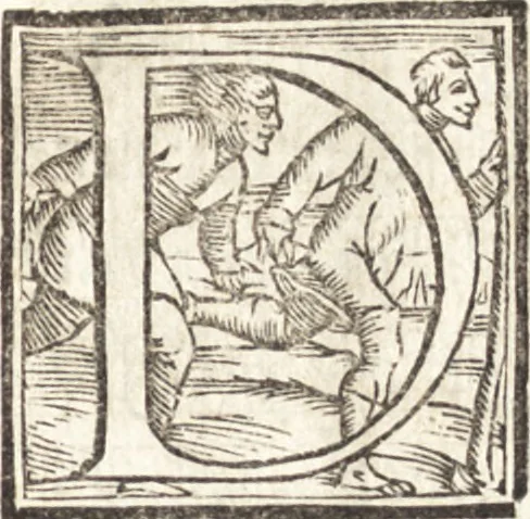 An illustration from Vita di Michelagnolo Bvonarroti, 1553, leaf 8