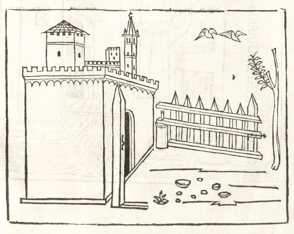 An illustration from Elenchus & index rerum militarium quae singulis codicis huius in uoluminibus continetur ut inpromptu sint uniuersa hoc est ne talium rerum curiosa perlegen .., leaf 320