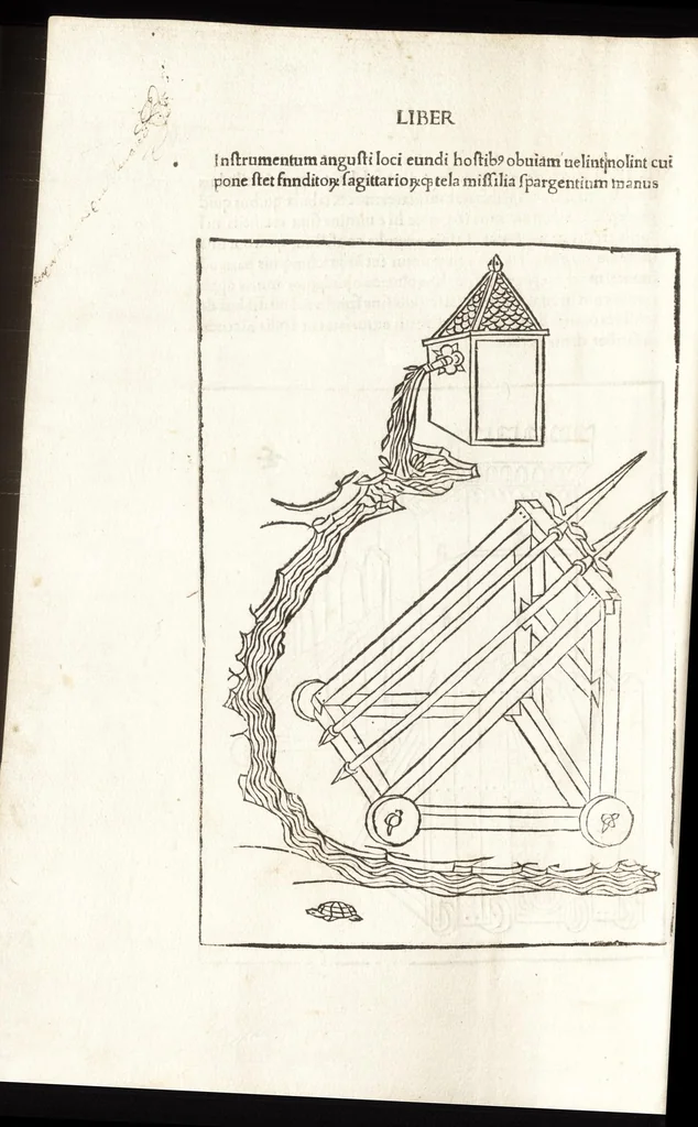 An illustration from Elenchus & index rerum militarium quae singulis codicis huius in uoluminibus continetur ut inpromptu sint uniuersa hoc est ne talium rerum curiosa perlegen .., leaf 333