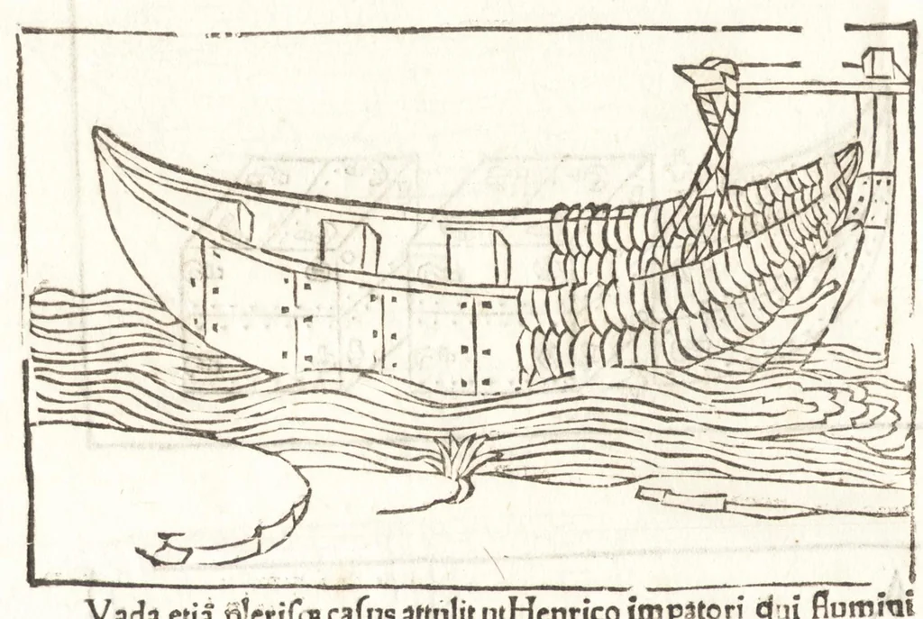 An illustration from Elenchus & index rerum militarium quae singulis codicis huius in uoluminibus continetur ut inpromptu sint uniuersa hoc est ne talium rerum curiosa perlegen .., leaf 413