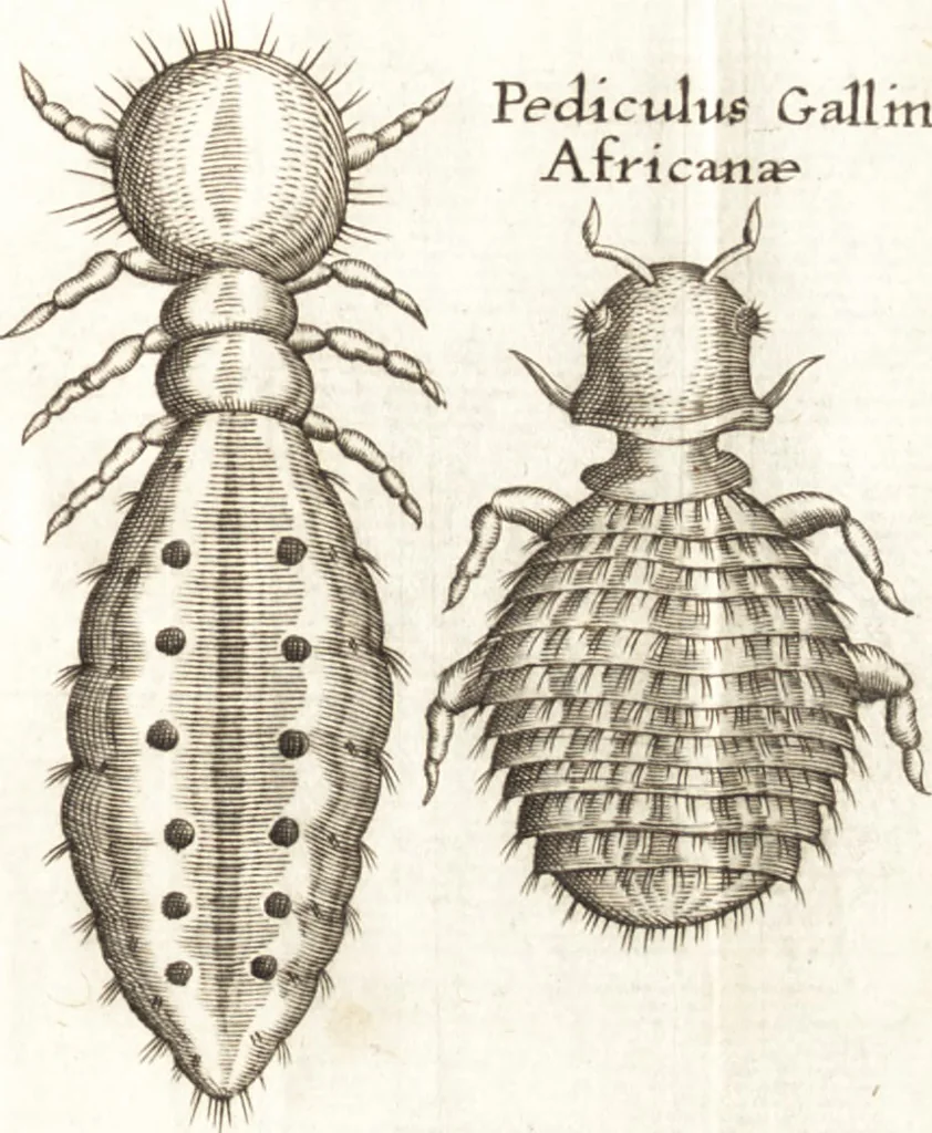 An illustration from Francisci Redi patricii Aretini, Opusculorum pars prior, sive, Experimenta circa generationem insectorum : accedit J. Frid. Lachmund, De ave diomedea dissertatio, 1685, leaf 294