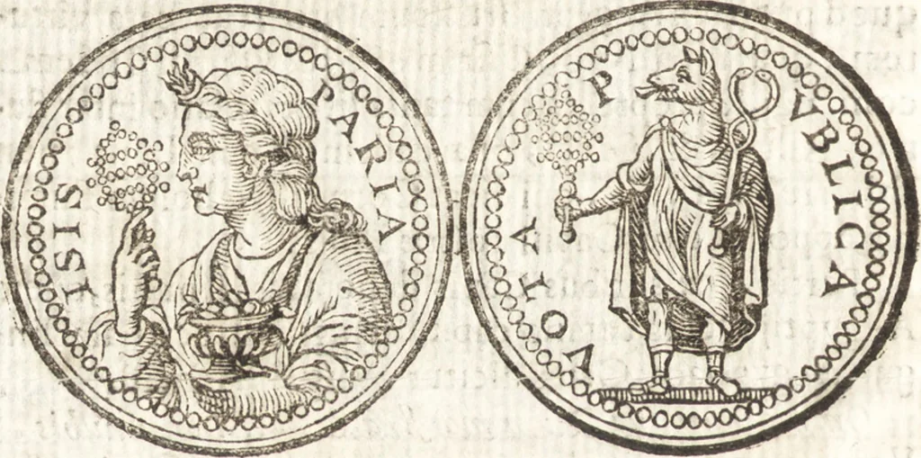 An illustration from De profanis et sacris veteribus ritibus, 1644, leaf 103