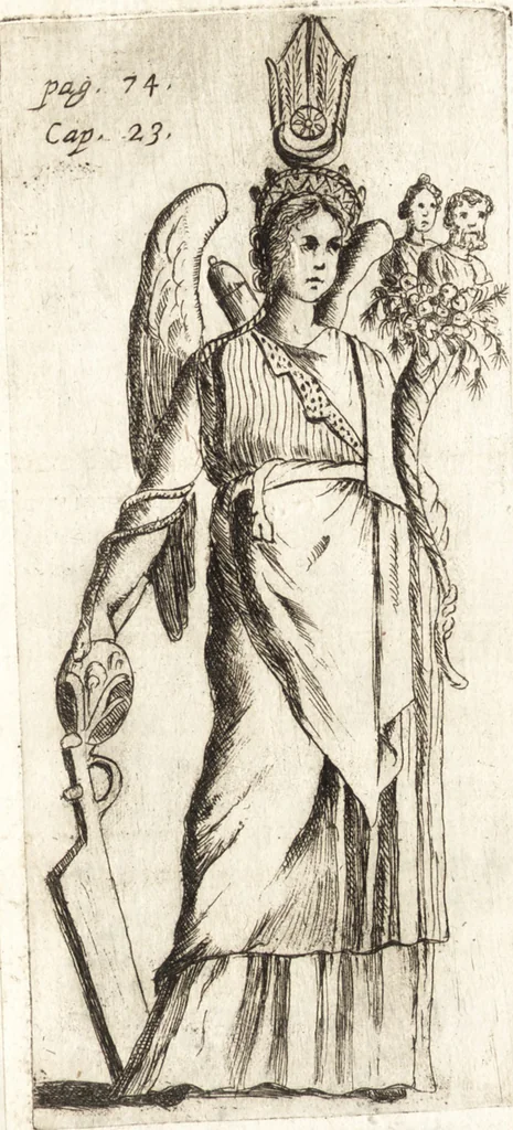 An illustration from De profanis et sacris veteribus ritibus, 1644, leaf 106