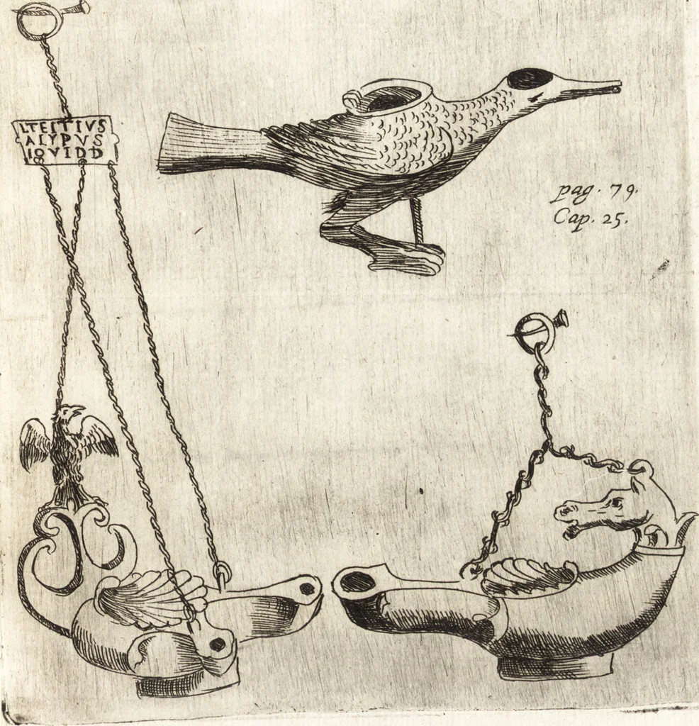 An illustration from De profanis et sacris veteribus ritibus, 1644, leaf 114