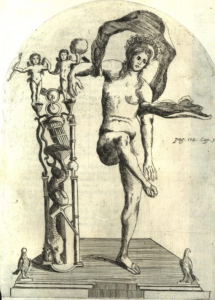 An illustration from De profanis et sacris veteribus ritibus, 1644, leaf 172