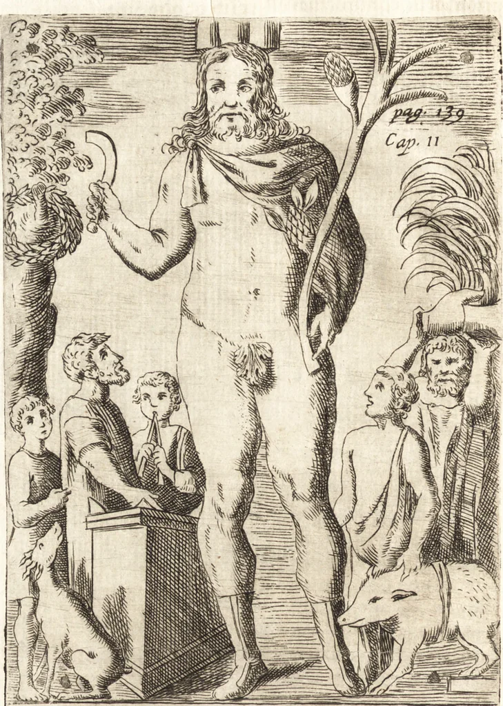 An illustration from De profanis et sacris veteribus ritibus, 1644, leaf 195