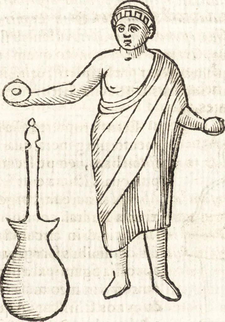 An illustration from De profanis et sacris veteribus ritibus, 1644, leaf 216