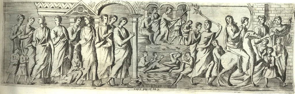 An illustration from De profanis et sacris veteribus ritibus, 1644, leaf 406