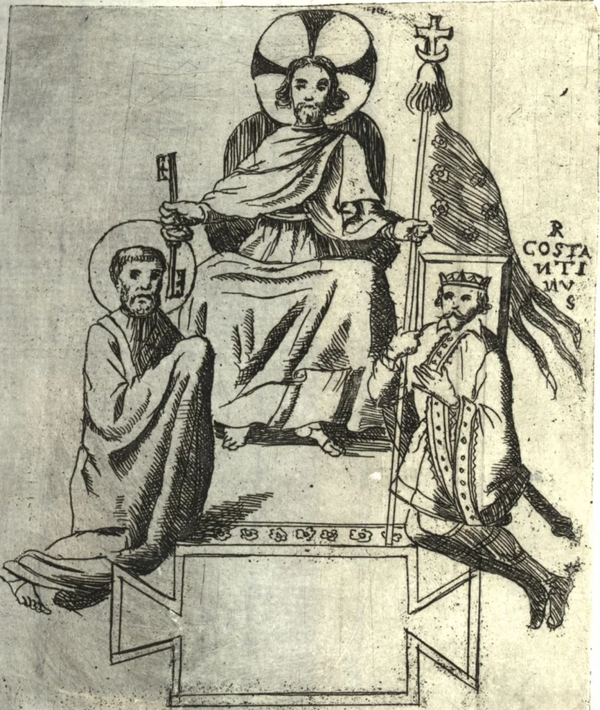 An illustration from De profanis et sacris veteribus ritibus, 1644, leaf 415