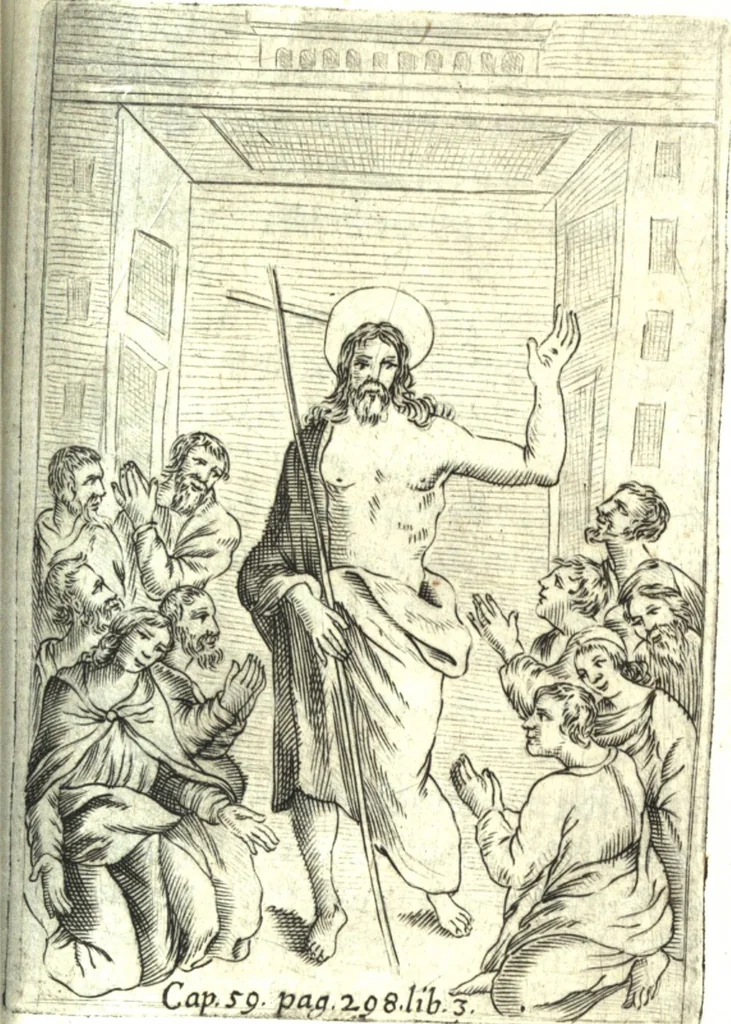 An illustration from De profanis et sacris veteribus ritibus, 1644, leaf 694