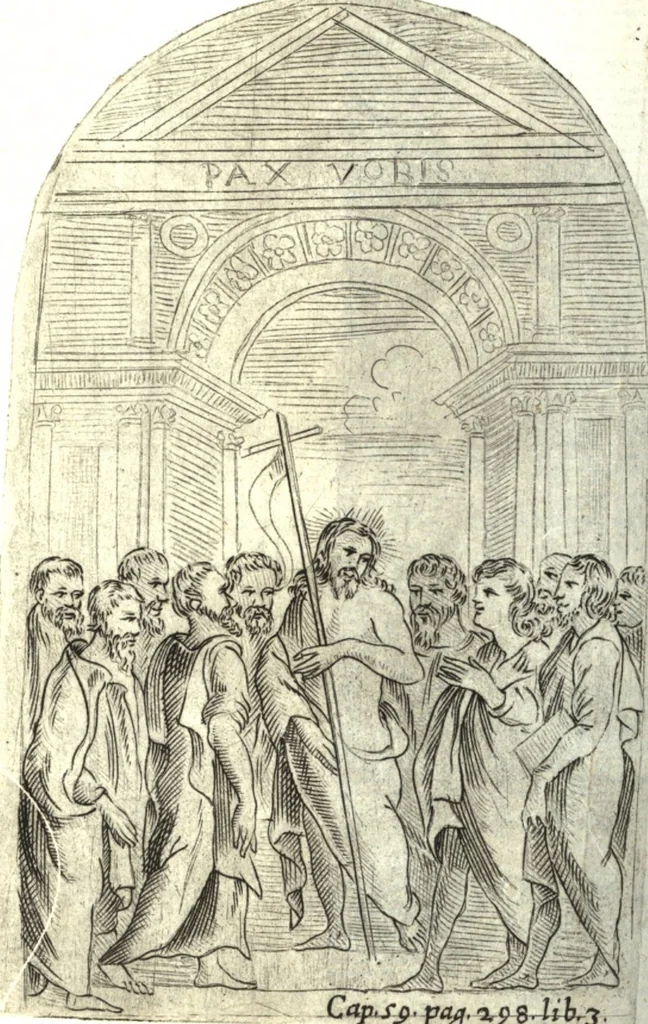 An illustration from De profanis et sacris veteribus ritibus, 1644, leaf 694