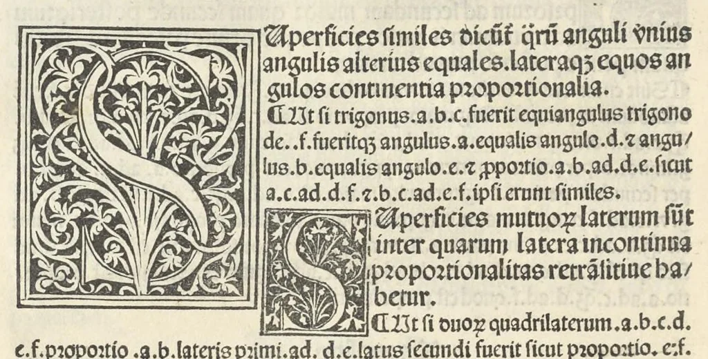 An illustration from Preclarissimũ opus elemento[rum], leaf 87