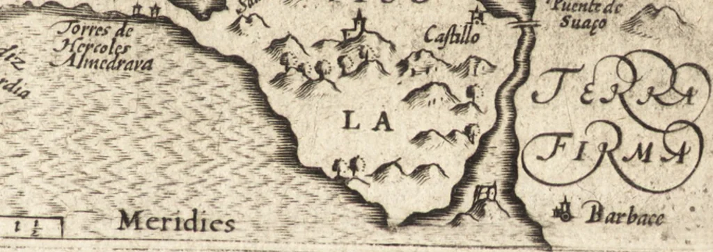 An illustration from Hand-boeck, of Cort begrijp der caerten ende beschryvinghen van alle landen des werelds, 1609, leaf 100