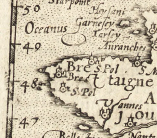 An illustration from Hand-boeck, of Cort begrijp der caerten ende beschryvinghen van alle landen des werelds, 1609, leaf 116
