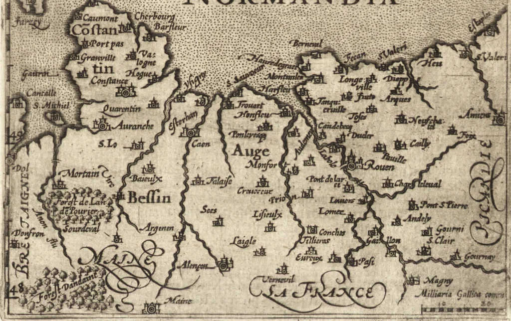 An illustration from Hand-boeck, of Cort begrijp der caerten ende beschryvinghen van alle landen des werelds, 1609, leaf 156