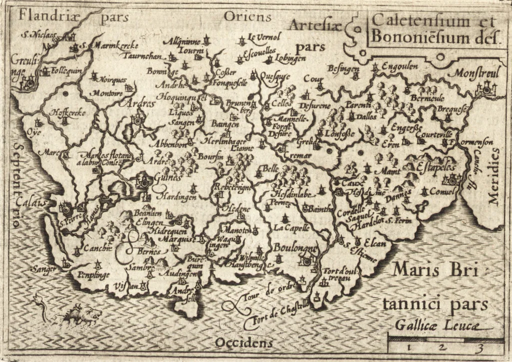 An illustration from Hand-boeck, of Cort begrijp der caerten ende beschryvinghen van alle landen des werelds, 1609, leaf 160