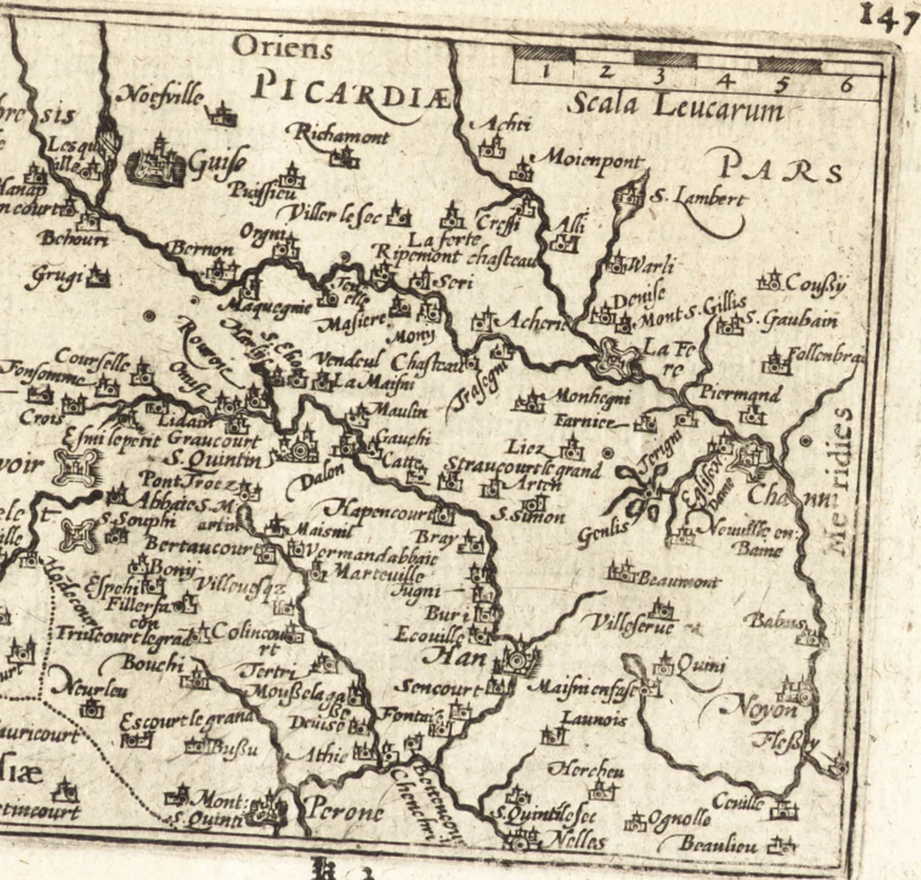 An illustration from Hand-boeck, of Cort begrijp der caerten ende beschryvinghen van alle landen des werelds, 1609, leaf 164