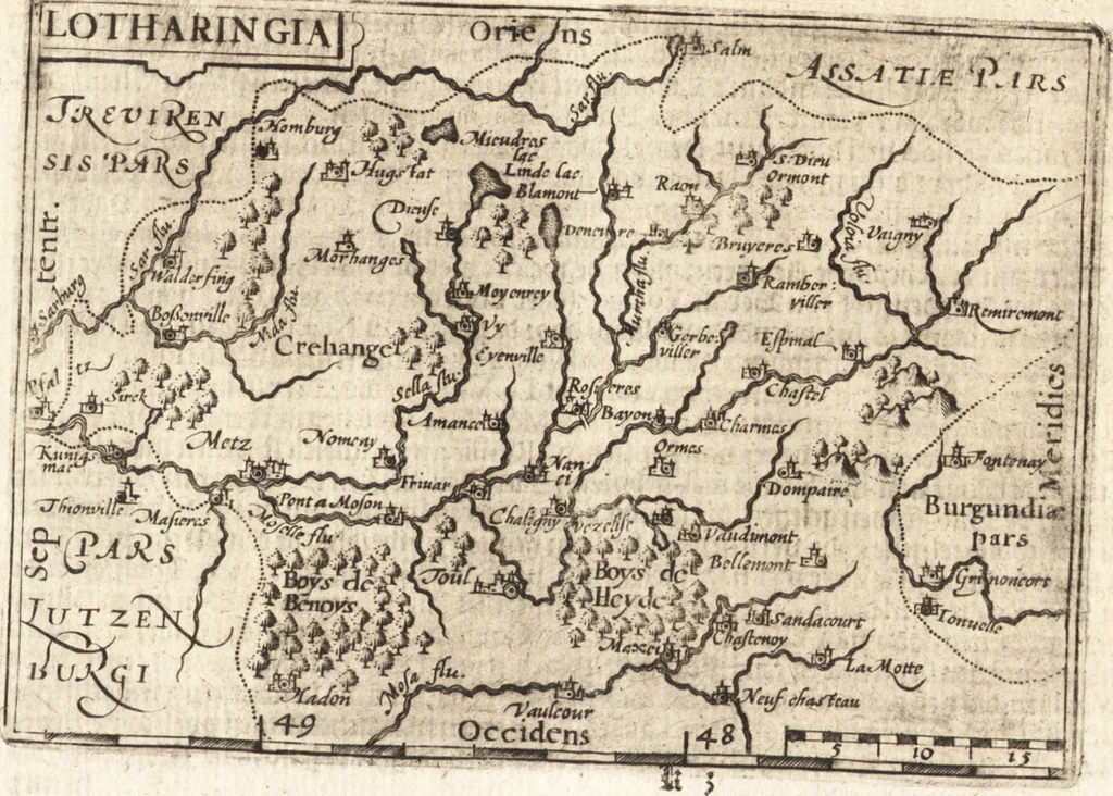An illustration from Hand-boeck, of Cort begrijp der caerten ende beschryvinghen van alle landen des werelds, 1609, leaf 166