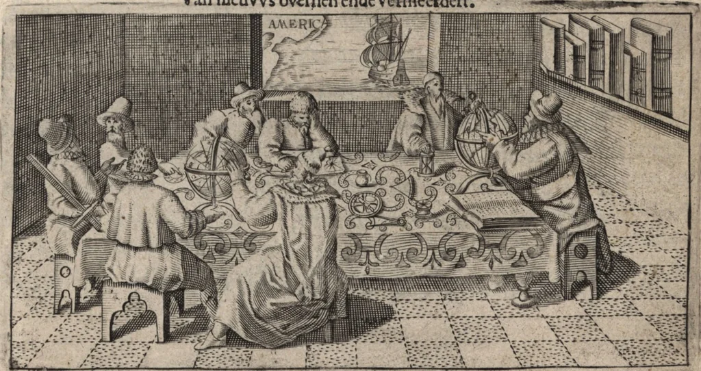 An illustration from Hand-boeck, of Cort begrijp der caerten ende beschryvinghen van alle landen des werelds, 1609, leaf 2