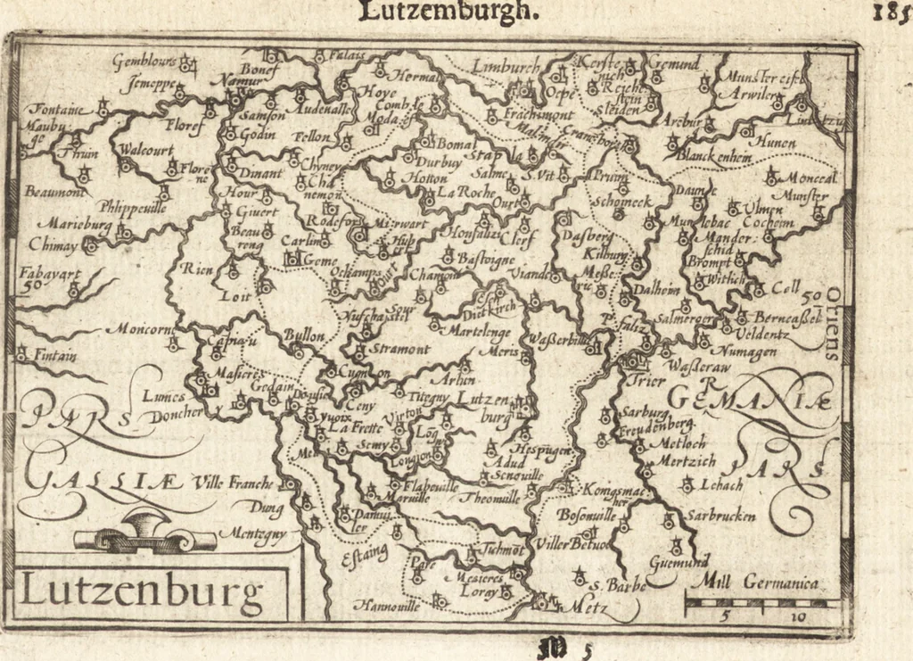 An illustration from Hand-boeck, of Cort begrijp der caerten ende beschryvinghen van alle landen des werelds, 1609, leaf 202