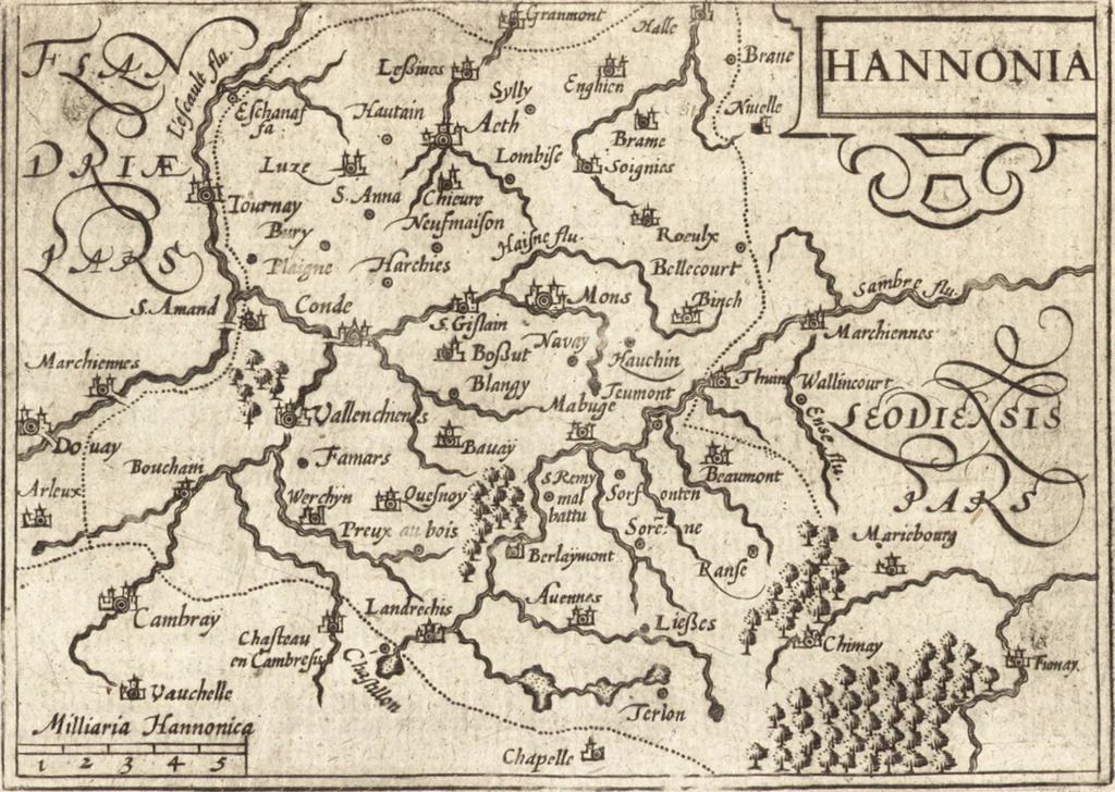 An illustration from Hand-boeck, of Cort begrijp der caerten ende beschryvinghen van alle landen des werelds, 1609, leaf 204