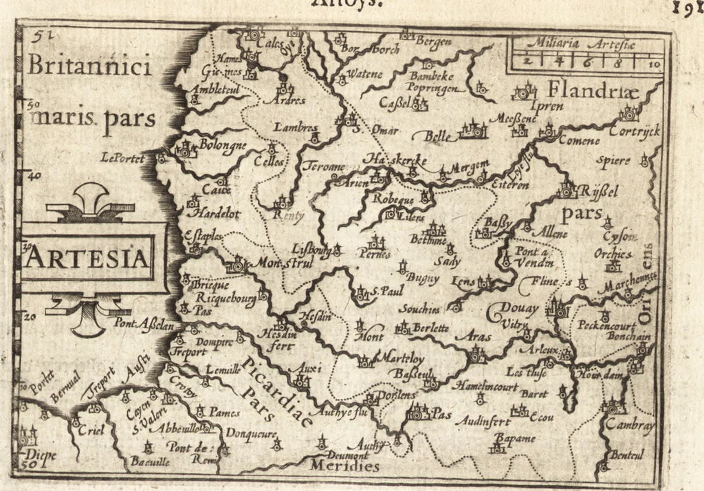 An illustration from Hand-boeck, of Cort begrijp der caerten ende beschryvinghen van alle landen des werelds, 1609, leaf 208