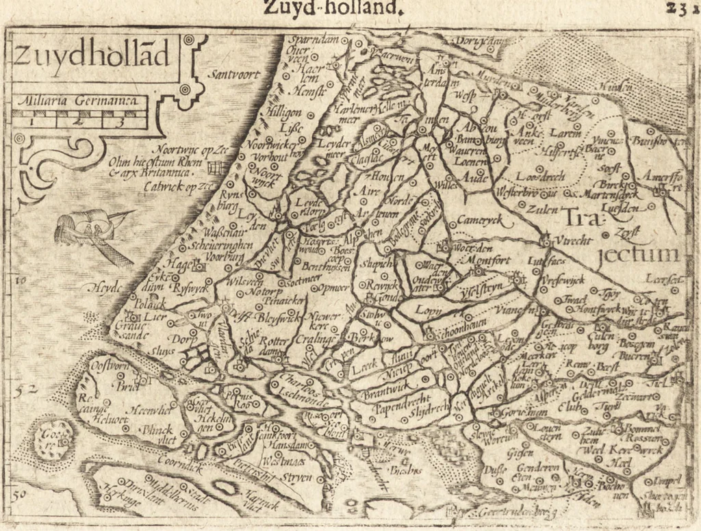 An illustration from Hand-boeck, of Cort begrijp der caerten ende beschryvinghen van alle landen des werelds, 1609, leaf 248