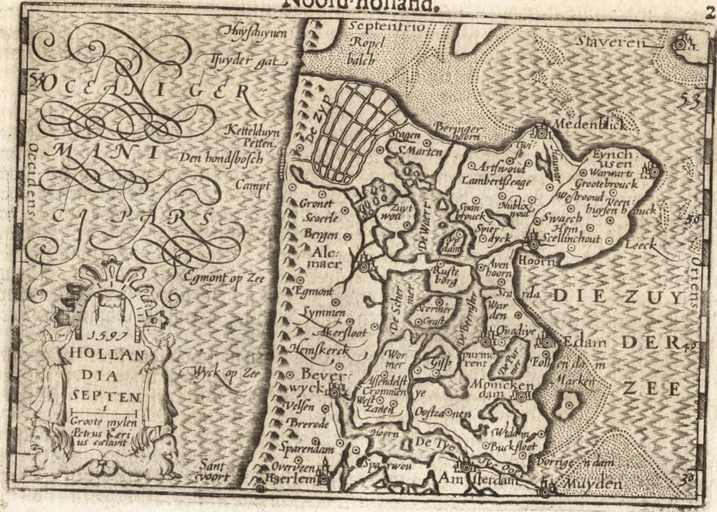 An illustration from Hand-boeck, of Cort begrijp der caerten ende beschryvinghen van alle landen des werelds, 1609, leaf 260