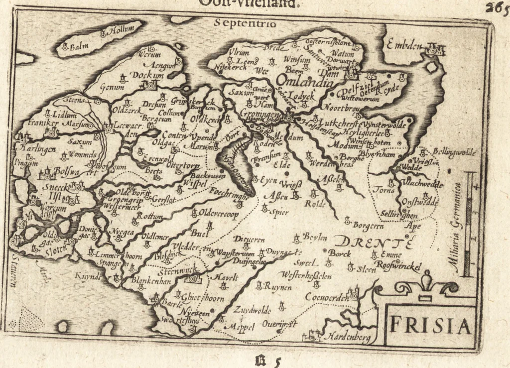 An illustration from Hand-boeck, of Cort begrijp der caerten ende beschryvinghen van alle landen des werelds, 1609, leaf 282