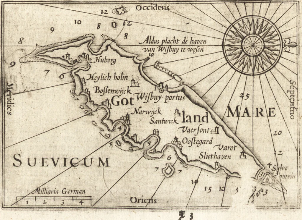 An illustration from Hand-boeck, of Cort begrijp der caerten ende beschryvinghen van alle landen des werelds, 1609, leaf 342