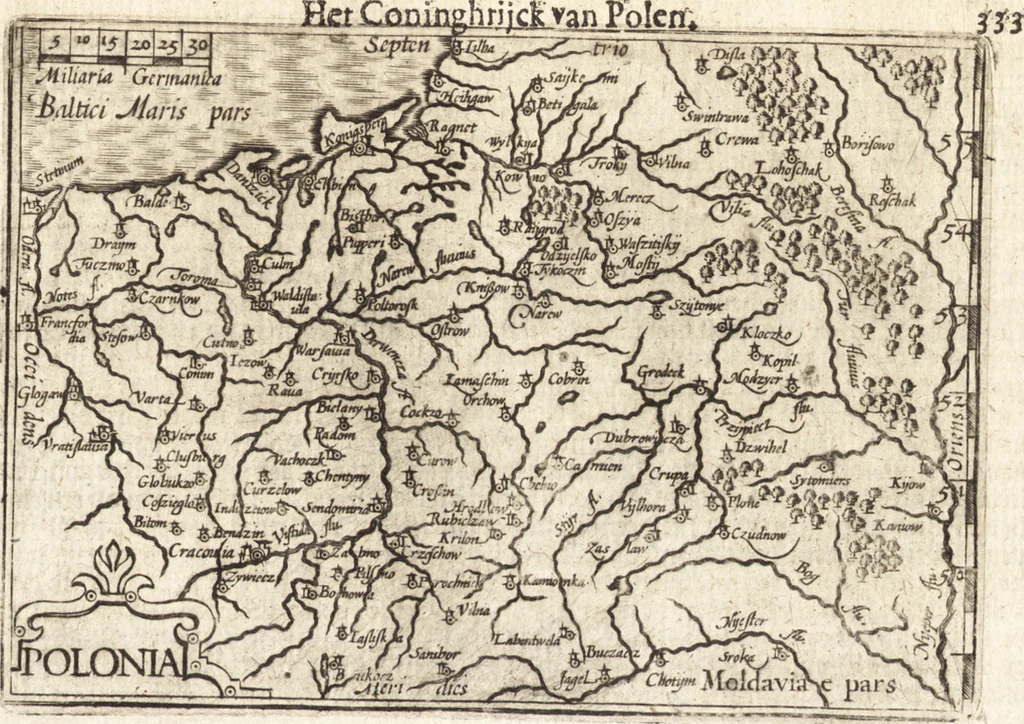 An illustration from Hand-boeck, of Cort begrijp der caerten ende beschryvinghen van alle landen des werelds, 1609, leaf 350