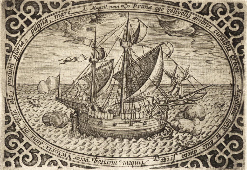 An illustration from Hand-boeck, of Cort begrijp der caerten ende beschryvinghen van alle landen des werelds, 1609, leaf 38