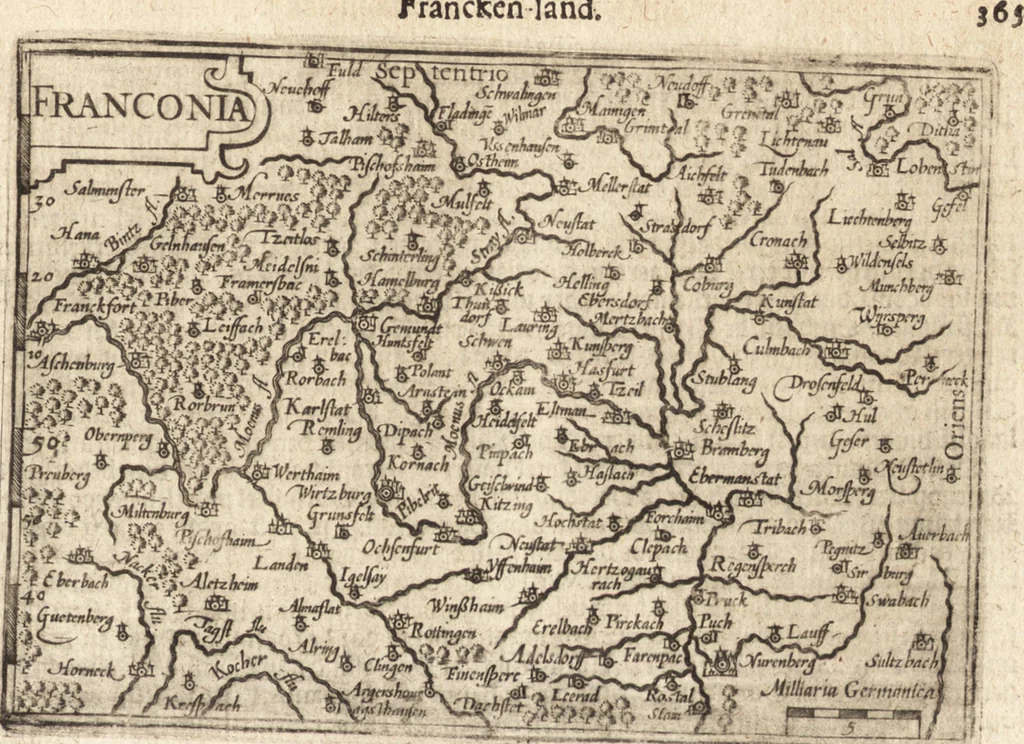 An illustration from Hand-boeck, of Cort begrijp der caerten ende beschryvinghen van alle landen des werelds, 1609, leaf 382