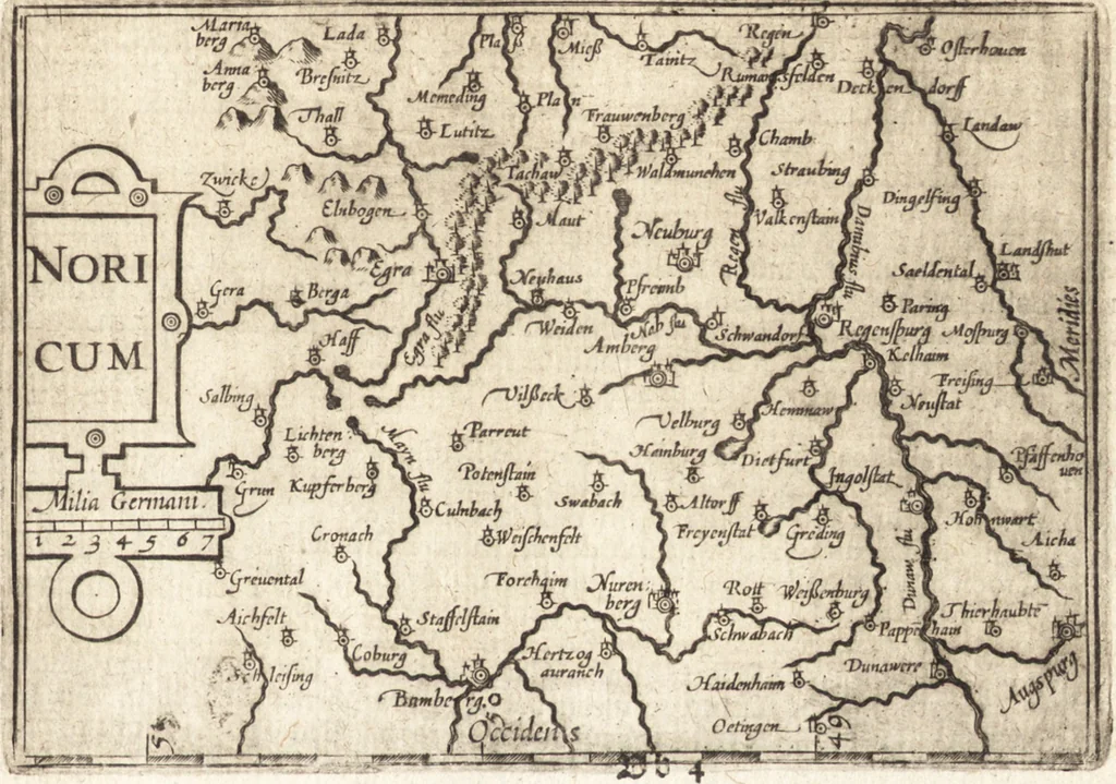 An illustration from Hand-boeck, of Cort begrijp der caerten ende beschryvinghen van alle landen des werelds, 1609, leaf 408
