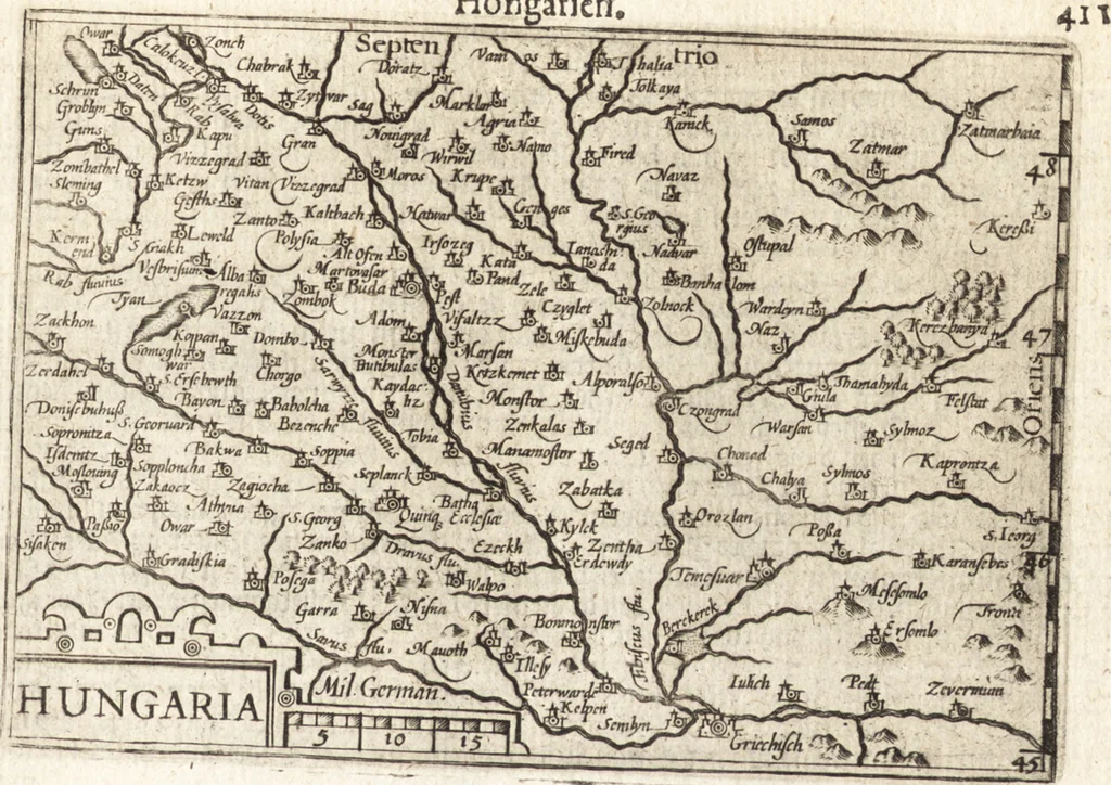 An illustration from Hand-boeck, of Cort begrijp der caerten ende beschryvinghen van alle landen des werelds, 1609, leaf 428