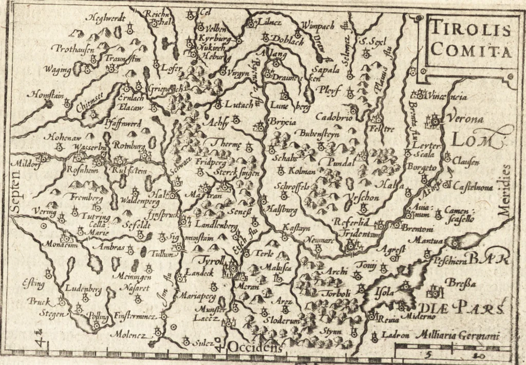 An illustration from Hand-boeck, of Cort begrijp der caerten ende beschryvinghen van alle landen des werelds, 1609, leaf 438