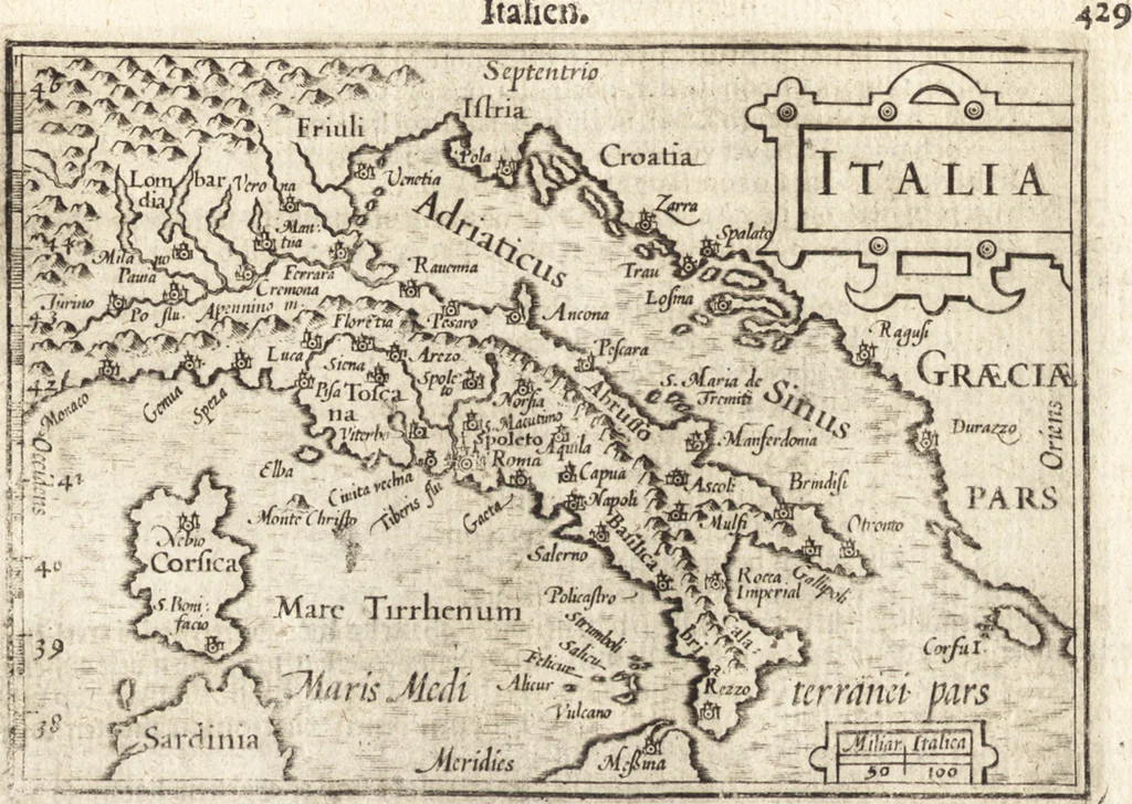 An illustration from Hand-boeck, of Cort begrijp der caerten ende beschryvinghen van alle landen des werelds, 1609, leaf 446