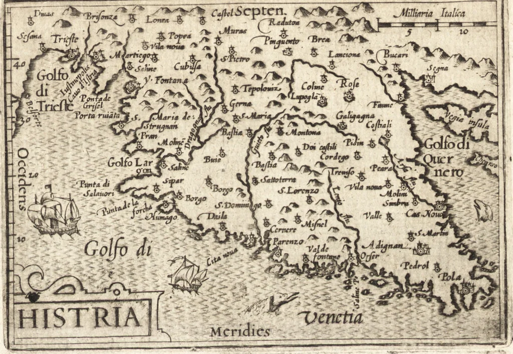 An illustration from Hand-boeck, of Cort begrijp der caerten ende beschryvinghen van alle landen des werelds, 1609, leaf 452