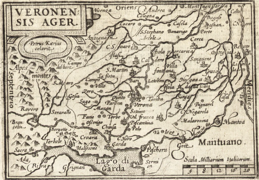 An illustration from Hand-boeck, of Cort begrijp der caerten ende beschryvinghen van alle landen des werelds, 1609, leaf 464