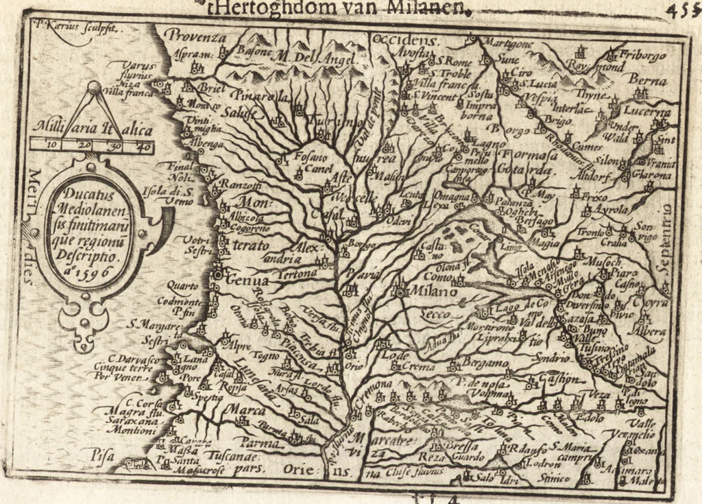 An illustration from Hand-boeck, of Cort begrijp der caerten ende beschryvinghen van alle landen des werelds, 1609, leaf 472