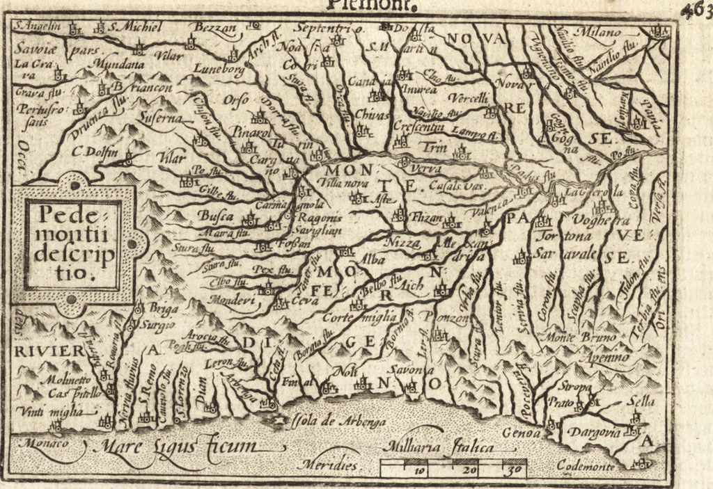 An illustration from Hand-boeck, of Cort begrijp der caerten ende beschryvinghen van alle landen des werelds, 1609, leaf 480