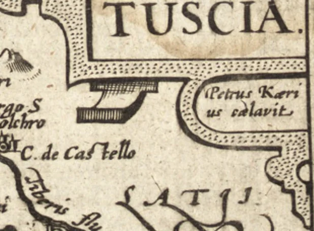An illustration from Hand-boeck, of Cort begrijp der caerten ende beschryvinghen van alle landen des werelds, 1609, leaf 484