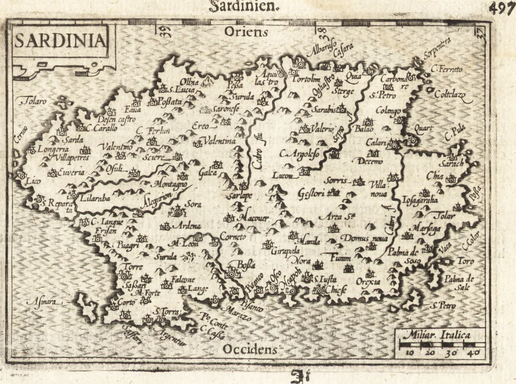 An illustration from Hand-boeck, of Cort begrijp der caerten ende beschryvinghen van alle landen des werelds, 1609, leaf 514