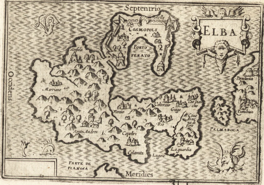 An illustration from Hand-boeck, of Cort begrijp der caerten ende beschryvinghen van alle landen des werelds, 1609, leaf 522