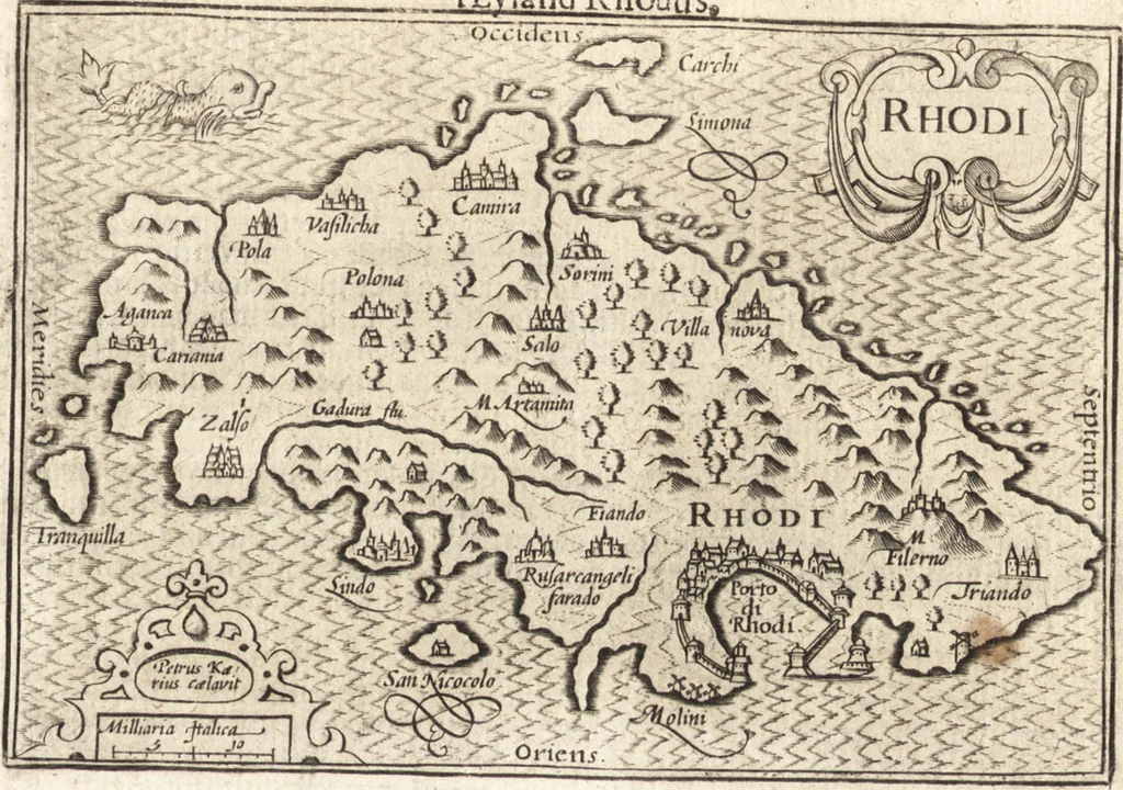 An illustration from Hand-boeck, of Cort begrijp der caerten ende beschryvinghen van alle landen des werelds, 1609, leaf 576