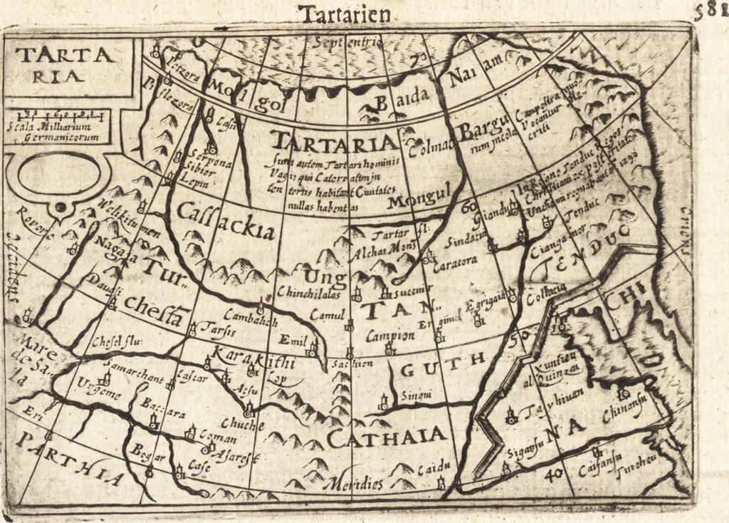 An illustration from Hand-boeck, of Cort begrijp der caerten ende beschryvinghen van alle landen des werelds, 1609, leaf 598